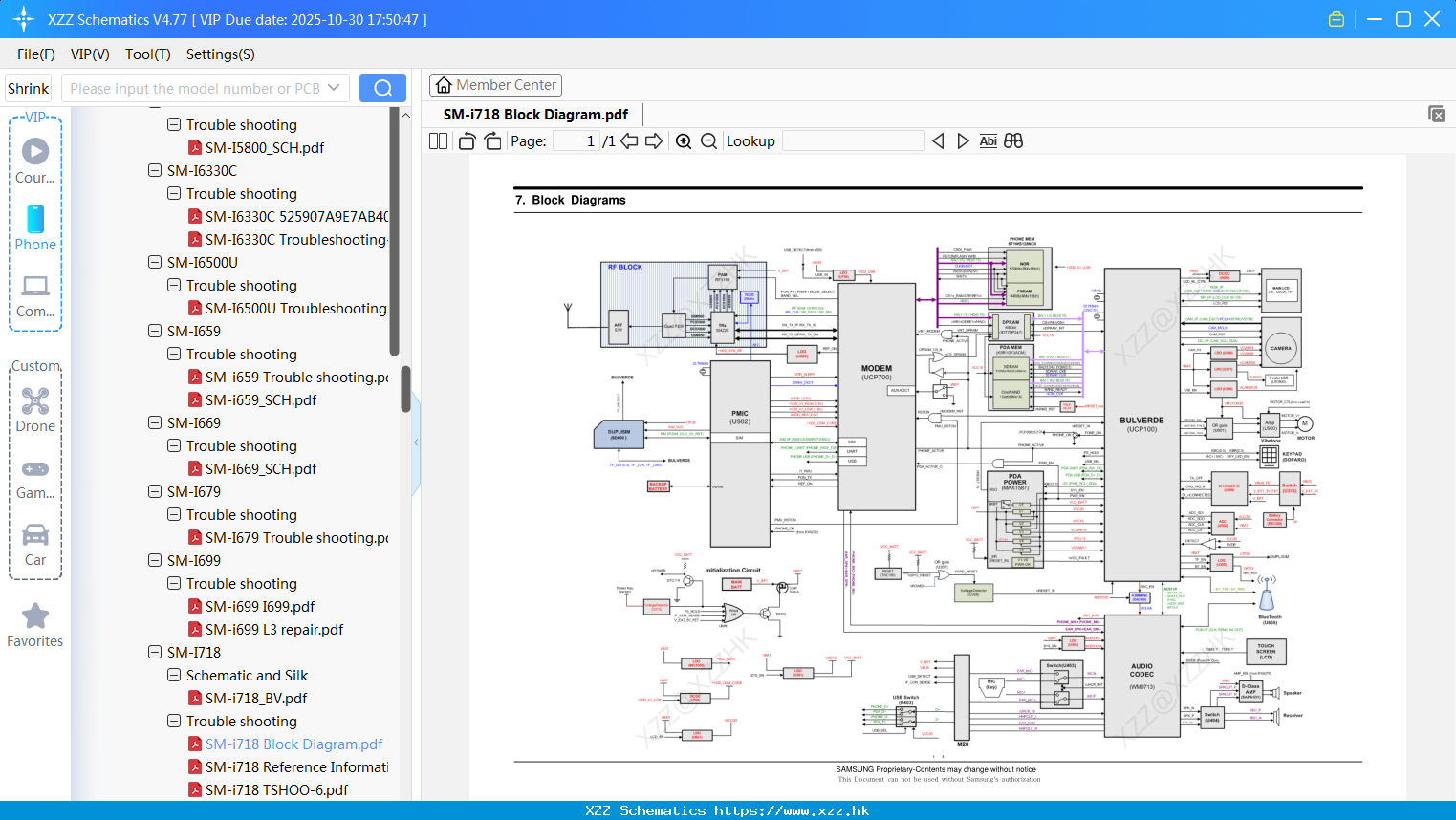 Samsung SM-i718 Block Diagram